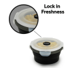GLIDER LB Black Bento Premium Lunch Box & Food Storage Containers - Black - Small