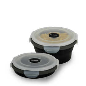 GLIDER LB Black Bento Premium Lunch Box & Food Storage Containers - Black - Small