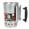 (2 Pack)Charcoal Chimney Starter for Outdoors, with Safety Handle - Silvery