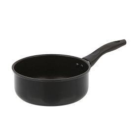 2 qt Non-Stick Aluminum Saucepan, Black - Black