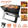 Portable Charcoal Grill - Mini BBQ Grill - black