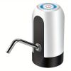 Automatic Electric Water Dispenser Pump, USB Charging Water Bottl Pump, Automatic - White