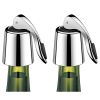 2pcs Stainless Steel Wine Bottle Corks, Fresh Red Wine Corks, Metal Corks, Champagne Corks - Double Sanding