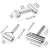 1pc, Baker Roller, 360 Degree Rolling Baker Roller, Stainless Steel Roller For Baking, Creative Stainless Steel Dough Roller, Non-stick Pastry