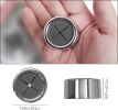 3 Pieces Kitchen Towel Hooks Round Adhesive Dish Towel Hook Premium Chrome Finish & Easy Installation Wall Mount Hand Towel Hook Ideal as Bathroom,