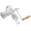 Manual Meat Grinder, Heavy Duty Cast Iron Hand Meat Grinder with Steel Table Clamp, Meat Mincer Sausage Maker with 1 Cutting Blade, 2 Cutting