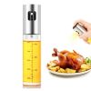 100ML Glass Bowl BBQ Olive Oil Spray Diffuser For Kitchen Dispenser Bottle Squirt Container Vinegar Soy Sauce Fuel Injection Pot - Silver