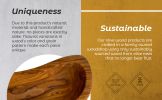 Mediterranean Olive Wood Multi-Purpose Bowl - Handcrafted Natural Wooden Serving Dish, Unique Long Wavy Decorative Tray for Snacks, Salsa,