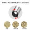 Electric Pepper Grinder 3W Handheld Automatic Pepper Mill USB Charging Pepper and Salt Grinder Electric Spice Grinder with - CN - silver