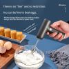 Wireless Electric Food Mixer Portable 3 Speeds Egg Beater Baking Dough Cake Cream Mixer Kitchen Tools - White