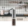 Electric Salt Pepper Grinder USB Rechargeable Pepper Mill Adjustable Coarseness Automatic Spice Milling Machine Kitchen Tool - China - Clear