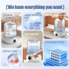 Portable Washing Machine, Compact Mini Washing Machine for Delicates & light garments, Cordless Portable Washer, 1.4L White Mini Washer, Great for