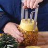 1pc Stainless Steel Pineapple Meat Extractor, Pineapple Knife, Pineapple Core Peeler For Home, Restaurant, Kitchen Utensils, 7.87"×3.94"×3.94" - 1PC
