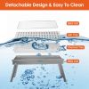 Foldable Charcoal BBQ Grill Stainless Steel Grill Net Easy Setup Portable Tabletop Barbecue Grill for Camping Picnic Outdoor Party Backyard - AS pic