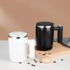 Fully Automatic Stirring Cup 380ml, Portable Rechargeable Coffee Milk Mixed Magnetic Water Cup, Small Kitchen Appliances - Pink