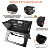 Portable Charcoal Grill - Mini BBQ Grill - black