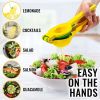 Metal 2-In-1 Lemon Lime Squeezer - Hand Juicer Lemon Squeezer - Yellow and green