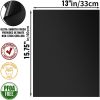 5pcs Non-stick BBQ Grill Mat Baking Mat BBQ Tools Cooking Grilling Sheet Heat Resistance Easily Cleaned Kitchen Tools, 15.75*12.99inch - Black -