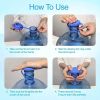 Professional Water Cooler Cap Set - 3-Piece Leakproof Replacement Lids for 3/5 Gallon Jugs (Fits Most 55mm Bottle Necks) - 3PCS food grade silicone