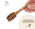 Natural Olive Wood Honey Spoon Dipper - Premium Handcrafted Eco Friendly 6 Inch Wooden Honeycomb Stirrer Wand for Tea Jar Drizzle, Perfect Kitchen