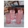 Paisley Acrylic Glasses Drinking Set of 4 Hi Ball (17oz), Plastic Drinking Glasses, BPA Free Cocktail Glasses, Drinkware Set, Drinking Water