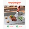Commercial Electric Griddle, 28.54 x 15.75 in, 2800W, 122-570°F Adjustable Temp Control, Stainless Steel Countertop Flat Top Grill with 2 Spatulas,