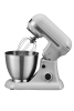 Geek Chef 4.8QT Electric Stand Mixer, 12 Speeds Tilt-head with Dough Hook, Whisk, Beater, Bowl, Rotary Knob, Home Kitchen Use, Gray - GSM45G