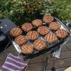 1-Burner Black Propane Gas 17.5" Portable Tabletop Grill, with Removable Lid - 1 Pack