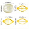 1pc 3 In 1 Egg Slicer, Multi-functional Egg Cutter, Kitchen Creative Tools - Yellow