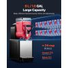 Slushie Machine, 6L/1.6Gal Commercial Slushy Maker, Frozen Drink Maker with Self-Cleaning, Margarita Machine for Restaurants Bars Party for