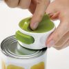 1 pc Compact Mini Can Opener - Easy to Use and Safe for Opening Beer and Jar Lids - Green