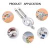 1pc, Can Opener, 304 Stainless Steel Jar Opener, All Metal Construction Adjustable Jar Opener, Can Bottle Opener Gripper, For Weak Hand, Elderly,