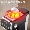 20 BAR Slim Vertical Espresso Machine with Milk Frother, Built-in Cup Warmer, 43 OZ Detachable Tank, for Rich Espresso, Americano, Latte, Compact