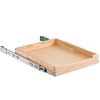 Pull Out Cabinet Organizer, 17"W x 21"D Cabinet Drawer, Soft Close Slide out Shelf, Heavy-Duty Sliding Wood Drawer, Bottom and Side Assembly Base