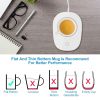 Coffee Mug Warmer Cup Warmer Auto Shut Off Coffee Tea Milk Electric Heater Pad Office Home Desk Coffee Mug Warmer - White