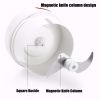 Durable Manual Garlic Mincer, Hand Held Pull Food Chopper - White