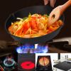 3Pcs Pre-Seasoned Cast Iron Skillet Set 6/8/10in Non-Stick Oven Safe Cookware Heat-Resistant Frying Pan - as pic