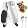 1pc Sealing Machine Mini Heat Sealer, Upgraded USB Charging 2 In 1 Heat Sealer Cutter Rechargeable Bag Resealer, Portable Handheld Heat Vacuum