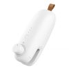 1pc Sealing Machine Mini Heat Sealer, Upgraded USB Charging 2 In 1 Heat Sealer Cutter Rechargeable Bag Resealer, Portable Handheld Heat Vacuum