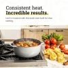 6 Quart Enamel Cast Iron Dutch Oven with Moisture-Sealing Lid for Bread Baking Braising And Slow Cooking, Dual Handles, Oven Safe - grey
