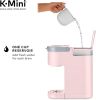 Single Serve K-Cup Pod Coffee Maker, 6 to 12oz Brew size, with Cord Storage,Dusty Rose - Portable