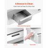 Commercial Electric Griddle, 28.54 x 15.75 in, 2800W, 122-570°F Adjustable Temp Control, Stainless Steel Countertop Flat Top Grill with 2 Spatulas,