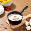 2 qt Non-Stick Aluminum Saucepan, Black - Black