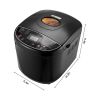 Bread Maker, 19-in-1 2LB Dough Machine, Nonstick Ceramic Pan Automatic Breadmaker with Gluten Free Setting, Whole Wheat Bread Making, Digital,