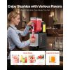 Slushie Machine, 6L/1.6Gal Commercial Slushy Maker, Frozen Drink Maker with Self-Cleaning, Margarita Machine for Restaurants Bars Party for