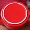 Large Porcelain Teapot Red 900ml (3-4 cups) Stainless Steel Lid and Extra-Fine Infuser Stylish Teapot to Brew Loose Leaf Tea - red