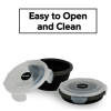 GLIDER LB Black Bento Premium Lunch Box & Food Storage Containers - Black - Small