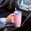 30OZ Straw Coffee Insulation Cup With Handle Portable Car Stainless Steel Water Bottle LargeCapacity Travel BPA Free Thermal Mug - 1PC - 30oz Light