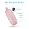 1pc Sealing Machine Mini Heat Sealer, Upgraded USB Charging 2 In 1 Heat Sealer Cutter Rechargeable Bag Resealer, Portable Handheld Heat Vacuum