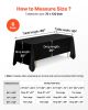 Black Tablecloths for Rectangle Tables, 6 Pack, 70 x 120 Inches, Reusable and Machine Washable Table Clothes, Wrinkle-Resistant Polyester Fabric